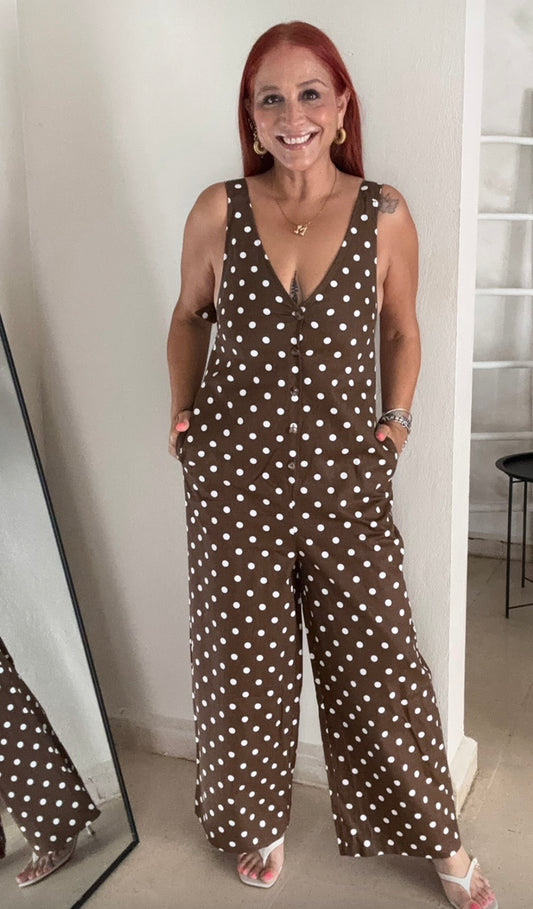 Polka dots jumpsuit